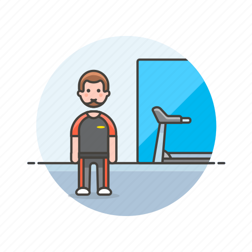 Sports, trainer, exercise, fitness, gym, man, run icon - Download on Iconfinder
