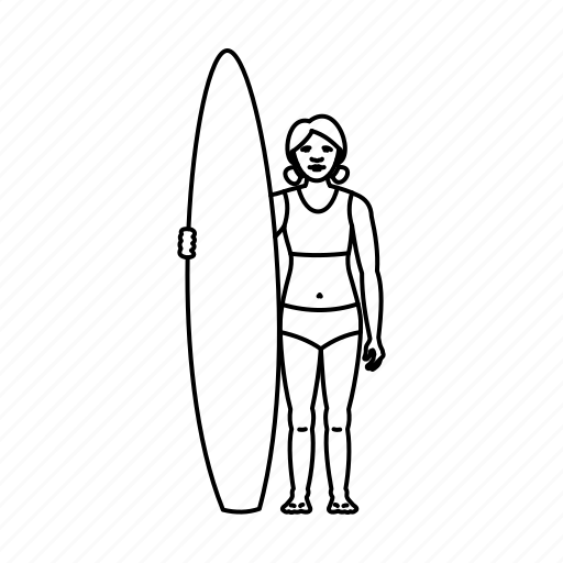 Beach, surf, surfer, surfing icon - Download on Iconfinder