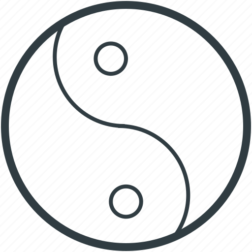 Chinese philosophy, chinese symbol, taijitu, taoism, yin yang icon - Download on Iconfinder