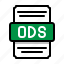 ods, opendocument, spreadsheet, file, extension, format, file type 