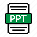 ppt, spreadsheet, file, extension, format, document, file type