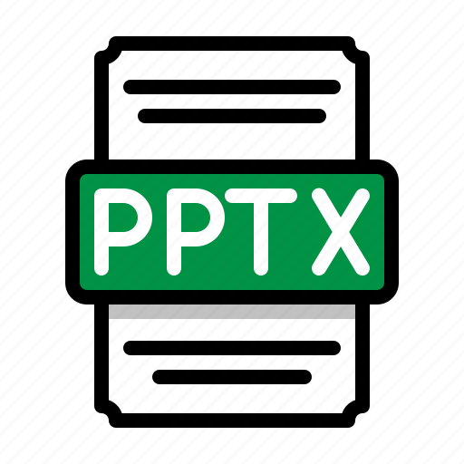 Pptx, spreadsheet, file, document, type, data, extension icon - Download on Iconfinder