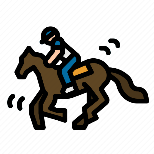 Horse, horseback, jockey, riding, spring icon - Download on Iconfinder