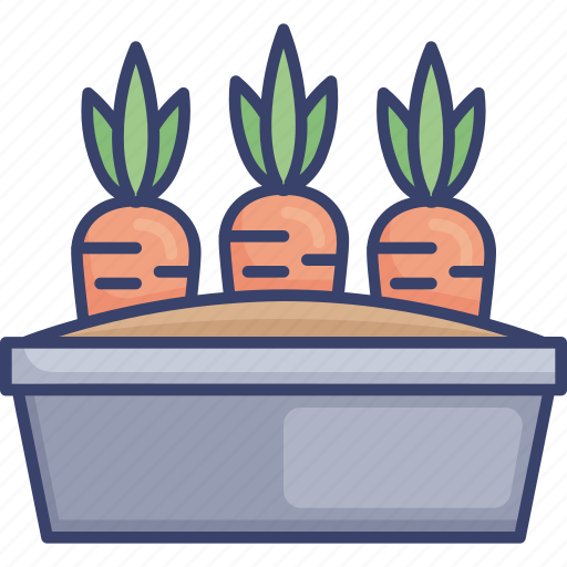 Carrot, garden, gardening, nature, pot, vegetable icon - Download on Iconfinder