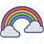 cloud, colorful, colour, forecast, rainbow, weather 
