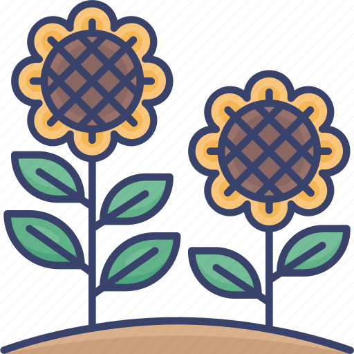 Floral, flower, leaf, leaves, nature, plant, sunflower icon - Download on Iconfinder