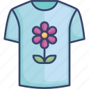 clothes, clothing, fashion, floral, flower, tshirt