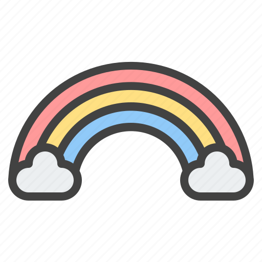 Cloud, rainbow, forecast, weather icon - Download on Iconfinder