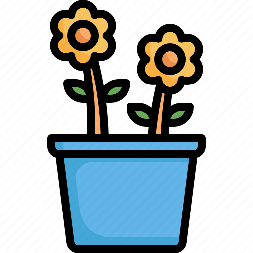 Plant, pot, flower, nature, blossom, botanical, environment icon - Download on Iconfinder