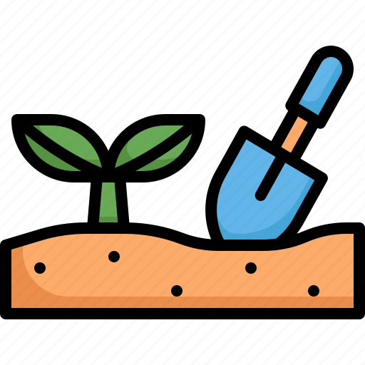 Plant, shovel, nature, botanical, tree, environment icon - Download on Iconfinder