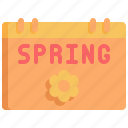 calendar, spring, season, springtime, event, flower, nature