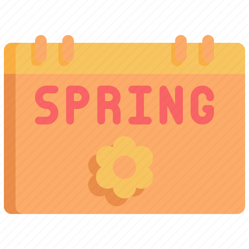 Calendar, spring, season, springtime, event, flower, nature icon - Download on Iconfinder