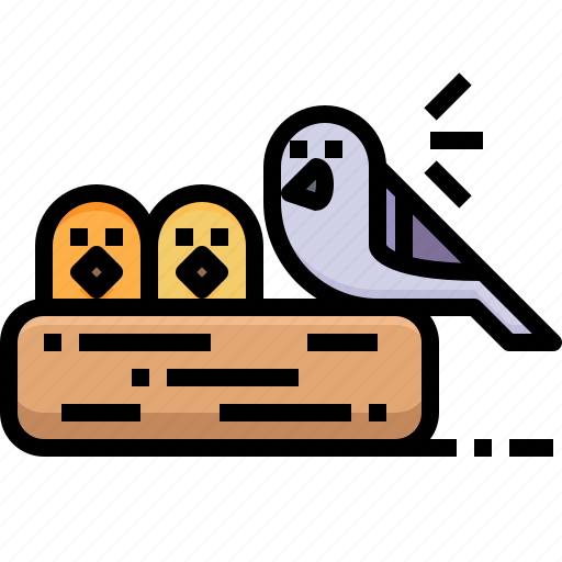 Birds, nest, babies, animals, pigeon icon - Download on Iconfinder