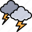 thunder, storm, meteorology, weather, cloud 