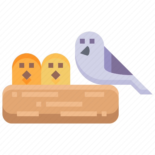 Birds, nest, babies, animals, pigeon icon - Download on Iconfinder