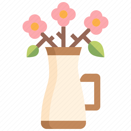 Vase, flower, decoration, garden, bouquet icon - Download on Iconfinder
