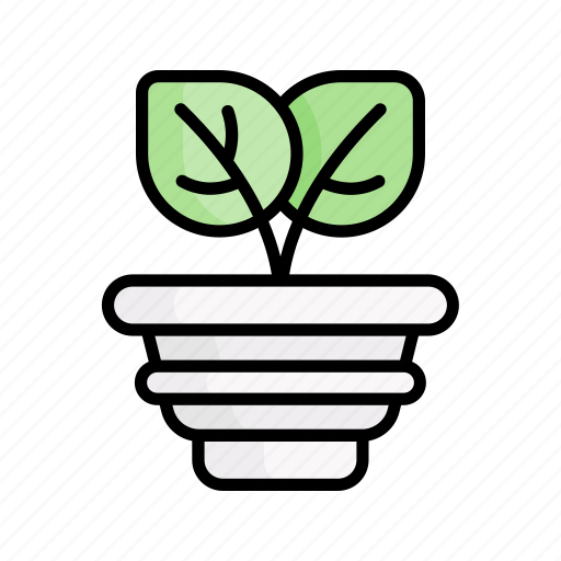 Sprout, plant, bud, leaf, pot, spring, nature icon - Download on Iconfinder