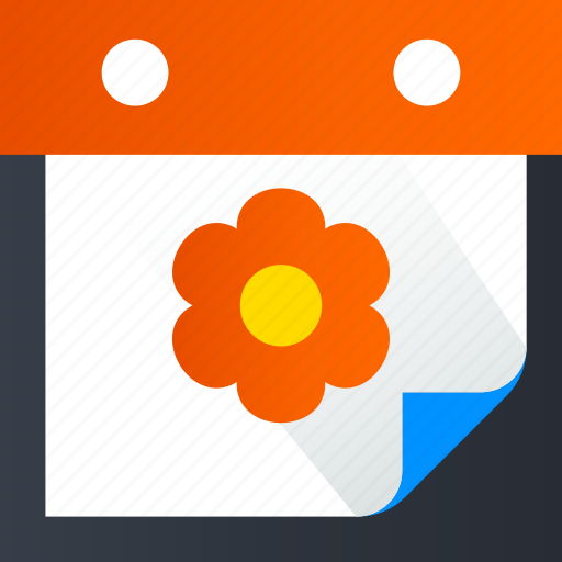 Spring, calendar, flower, date, plant, garden icon - Download on Iconfinder