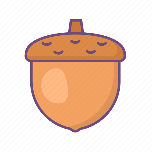 Acorn, hazelnut, nut, peanut, autumn, oak icon - Download on Iconfinder
