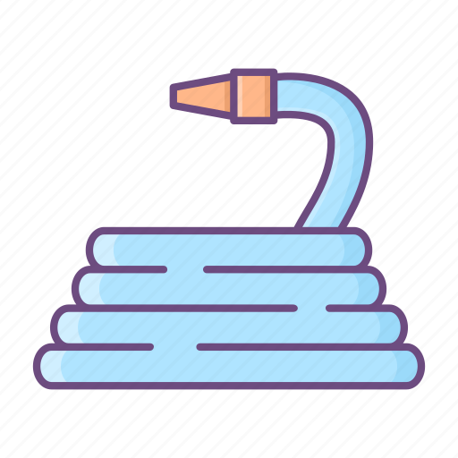 Hose, garden, watering, pipe, tool, spring icon - Download on Iconfinder