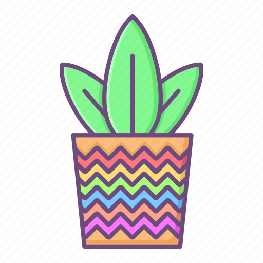 Plant, pot, decoration, leaves, leaf, spring, flower icon - Download on Iconfinder