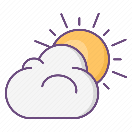 Sun, cloud, weather, summer, sunrise, spring icon - Download on Iconfinder