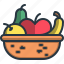 fruit, vegan, healthy, food, diet, basket 