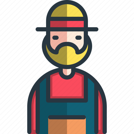 Gardener, farmer, worker, man, avatar icon - Download on Iconfinder
