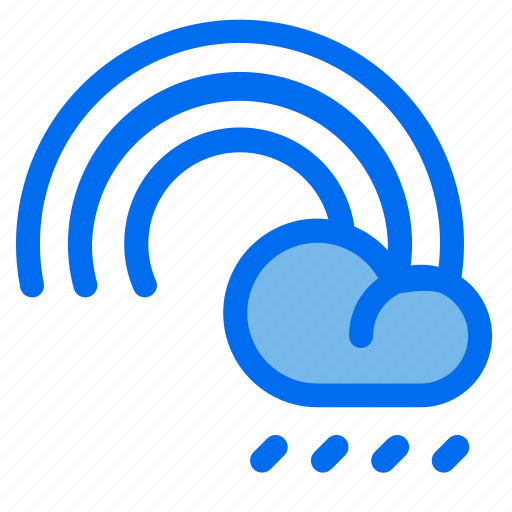 Rainbow, cloud, spring, rain, weather icon - Download on Iconfinder