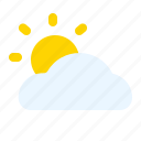 sun, cloudy, climate, forecast, weather, cloud