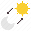 weather, night, moon, sun, day and night, nature, temperature, forecast, miscellaneous