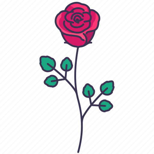 Spring, floral, flower, leaves, botanical, beauty, rose icon - Download on Iconfinder