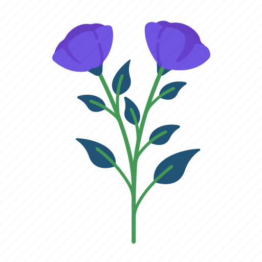 Spring, floral, flower, leaves, botanical, beauty, lisianthus icon - Download on Iconfinder