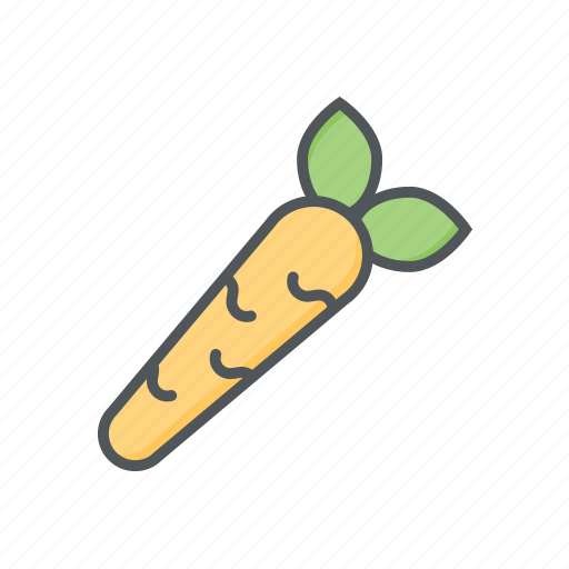 Carrot, filled, outline, spring, vegetables icon - Download on Iconfinder