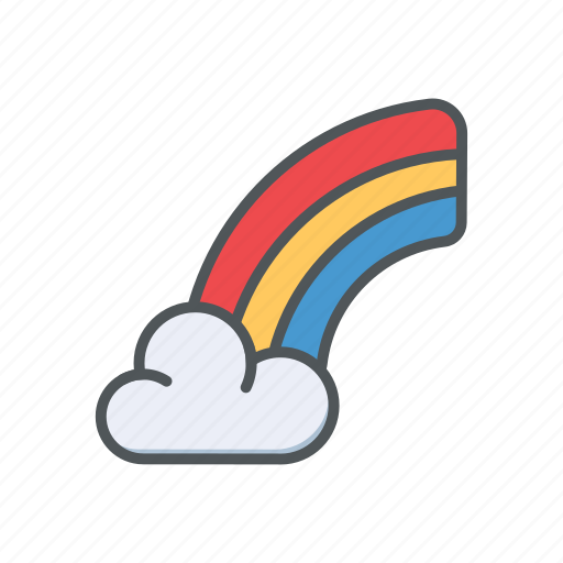 Cloud, filled, outline, rain, rainbow, spring icon - Download on Iconfinder
