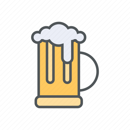 Beer, beverages, filled, outline, spring, summer icon - Download on Iconfinder