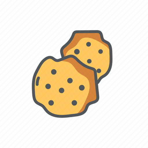Biscuit, breakfast, cookies, filled, outline, spring icon - Download on Iconfinder