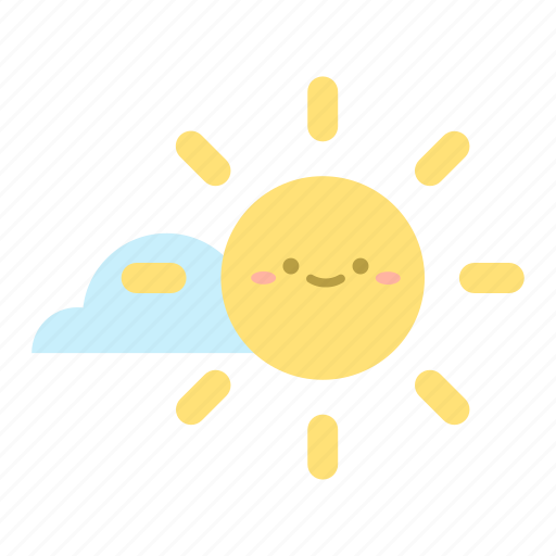 Sun, cloud, sky, spring, sunny, warm, sunlight icon - Download on Iconfinder