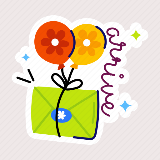 Spring invitation, arrive, event invitation, invitation letter, invitation envelope sticker - Download on Iconfinder