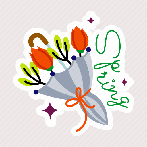Spring bouquet, flower bouquet, floral bouquet, blooming flowers, flower bunch sticker - Download on Iconfinder
