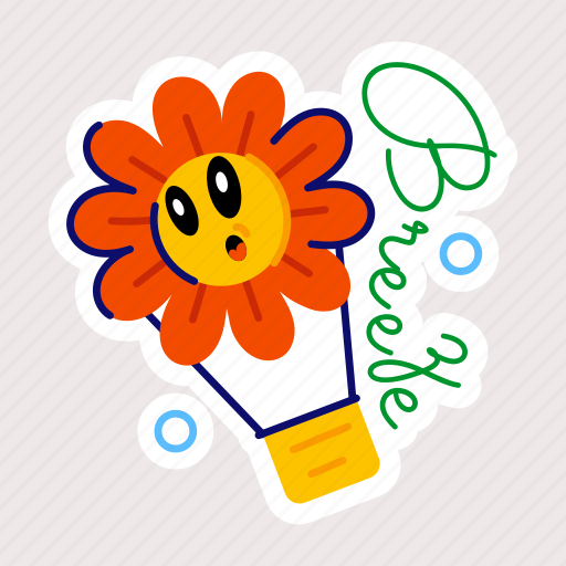 Flower breeze, spring flower, flower emoji, blooming flower, flower petals sticker - Download on Iconfinder