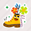 flower boot, floral footwear, floral shoe, floral boot, boot 