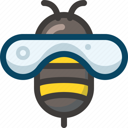 Bee, flowers, honey, insect, pollination, spring icon - Download on Iconfinder