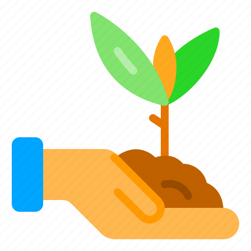 Charity, hand, plant, sprout, tree icon - Download on Iconfinder
