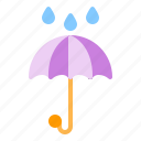 rain, storm, umbrella, water, weather