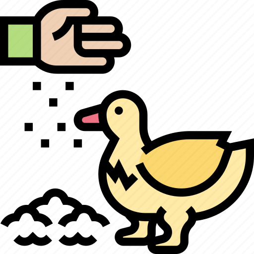 Duck, feed, animal, farm, domestic icon - Download on Iconfinder