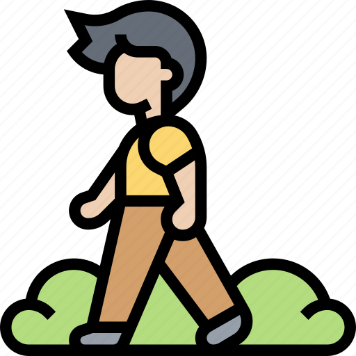 Walk, steps, pedestrian, outdoor, lifestyle icon - Download on Iconfinder