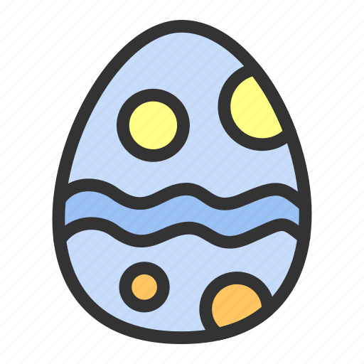 Blue, decoration, easter, egg, spring icon - Download on Iconfinder