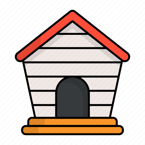 Doghouse, dogshed, kennel, shed, dog home, wooden icon - Download on Iconfinder