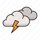 cloud, nature, season, electric, thunder, bad weather, storm